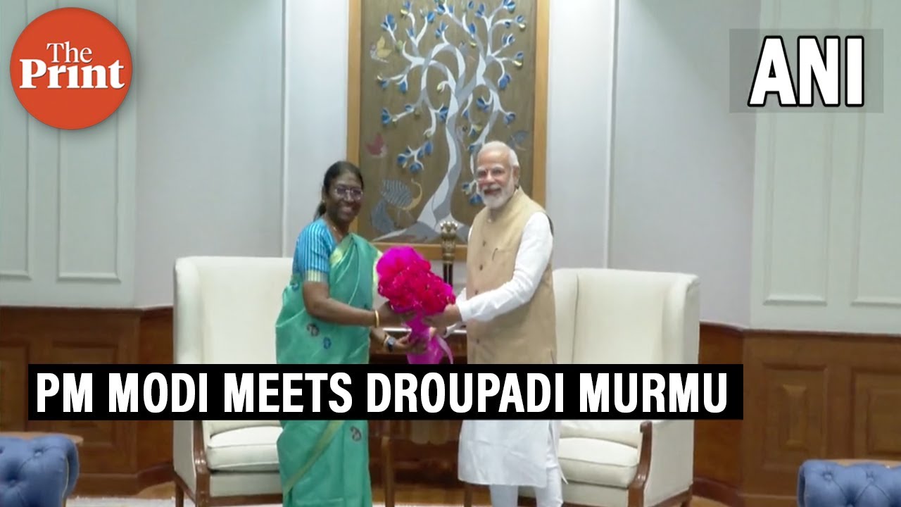 PM Modi meets NDA's Presidential candidate Droupadi Murmu