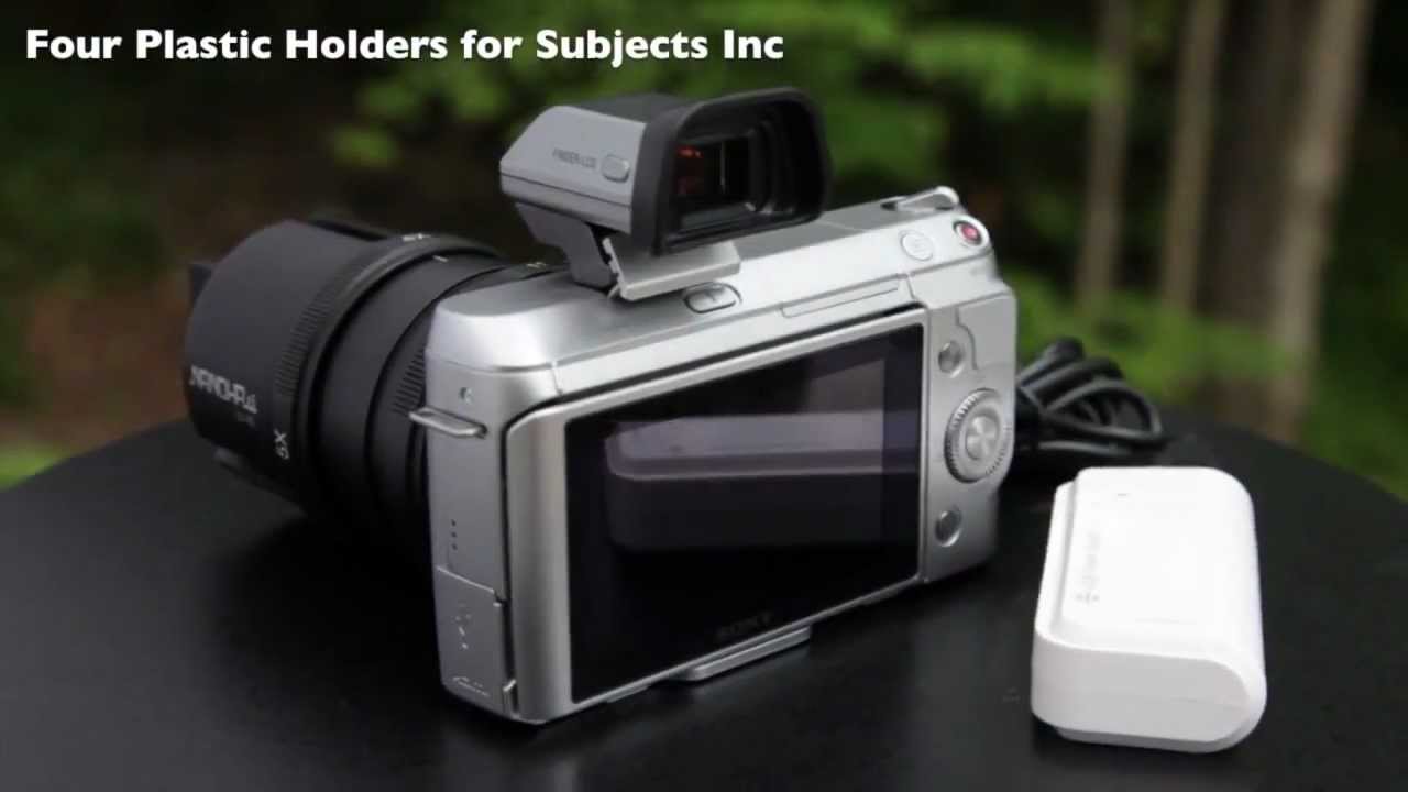 Sony Nex-f3, OLED Viewfinder, Stereo Mic, and YASUHARA Nanoha Macro Lens 5:1