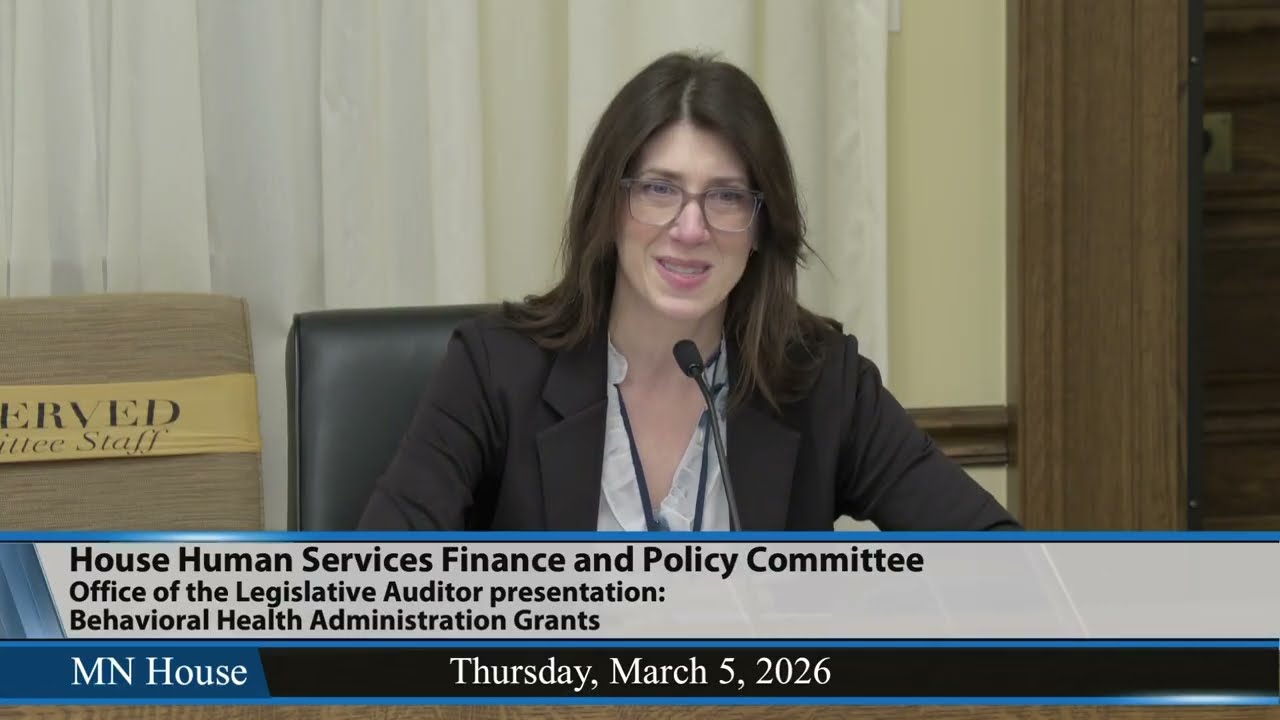 House Human Services Finance and Policy Committee 3/5/26