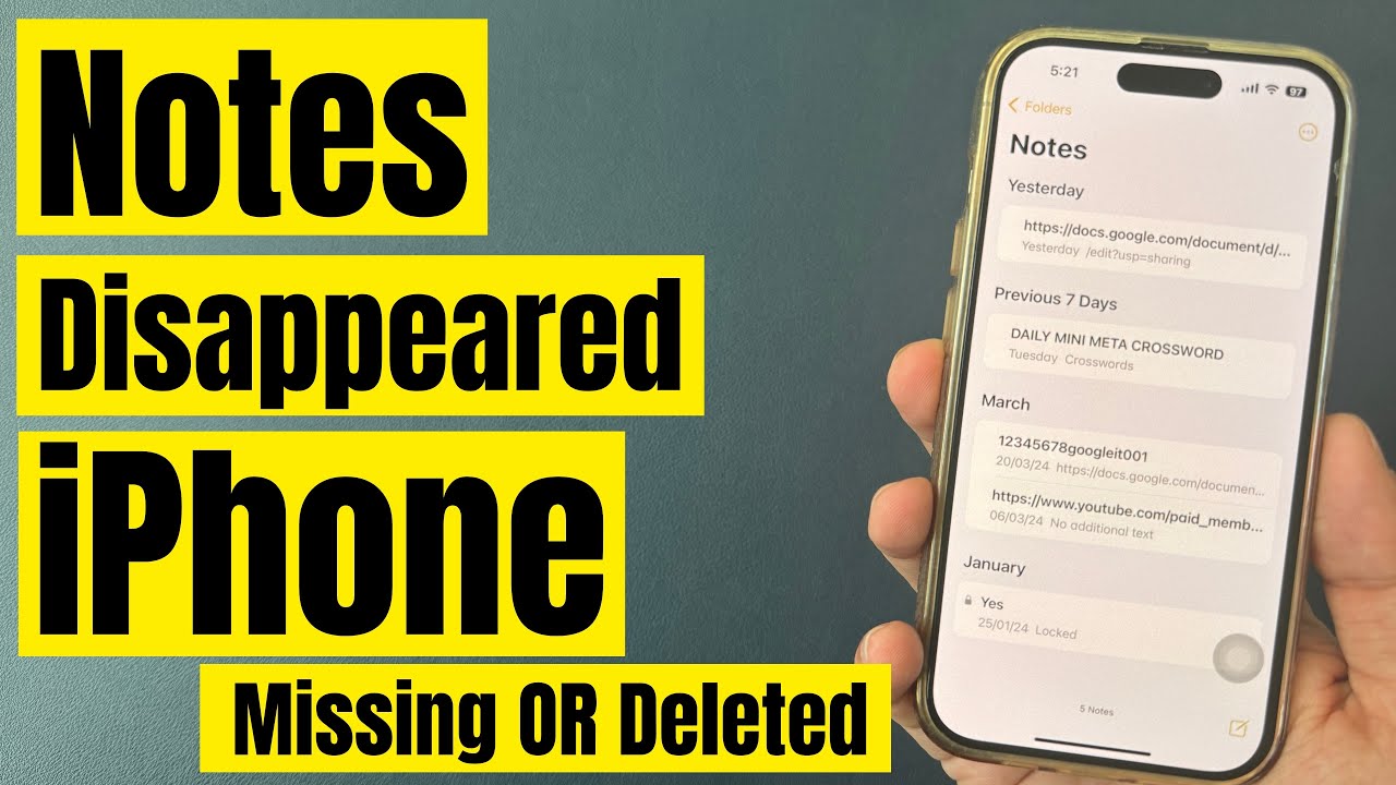 iPhone Notes Disappeared in iOS 26.6, iOS 18, iOS 17.7 (Fixed) Note Missing, Recover Deleted Notes