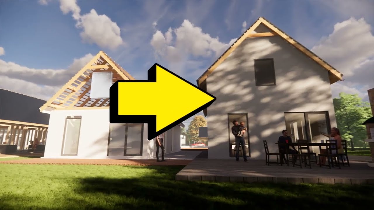 Dom 70m2 z ścianą kolankową