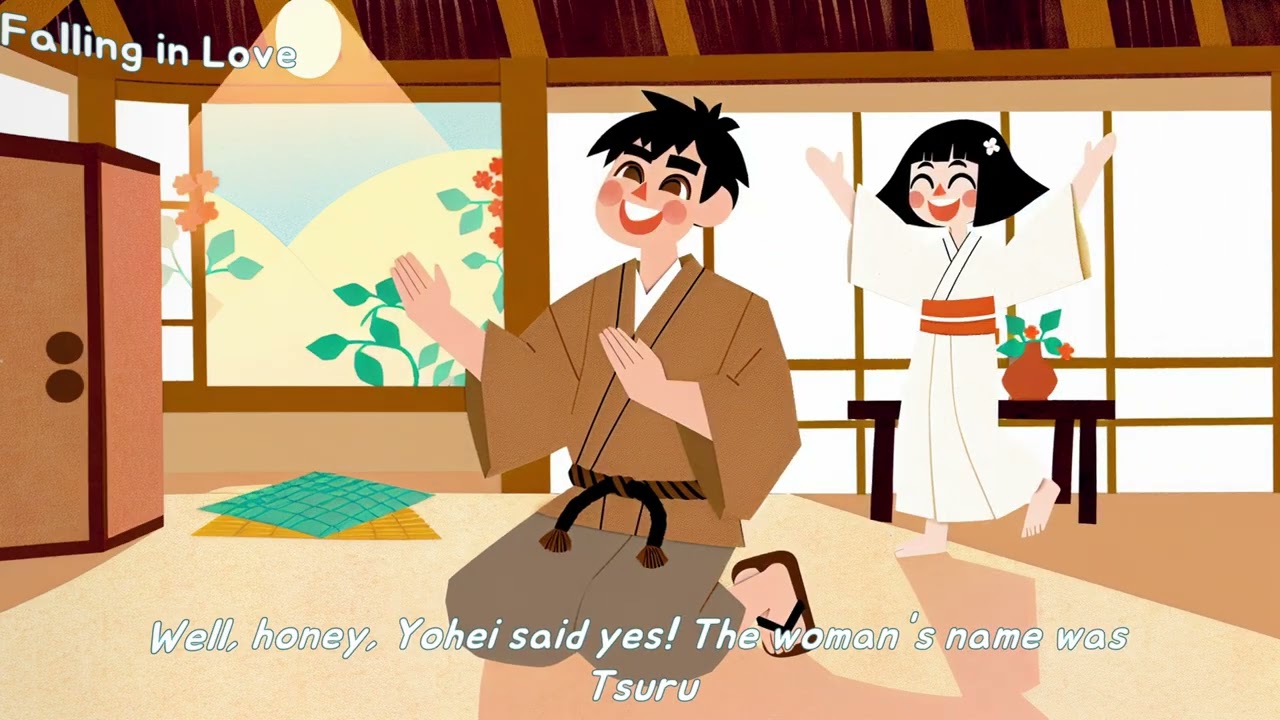 The Magical Crane Wife | 5-Minute Bedtime Story | Learn English Through Stories