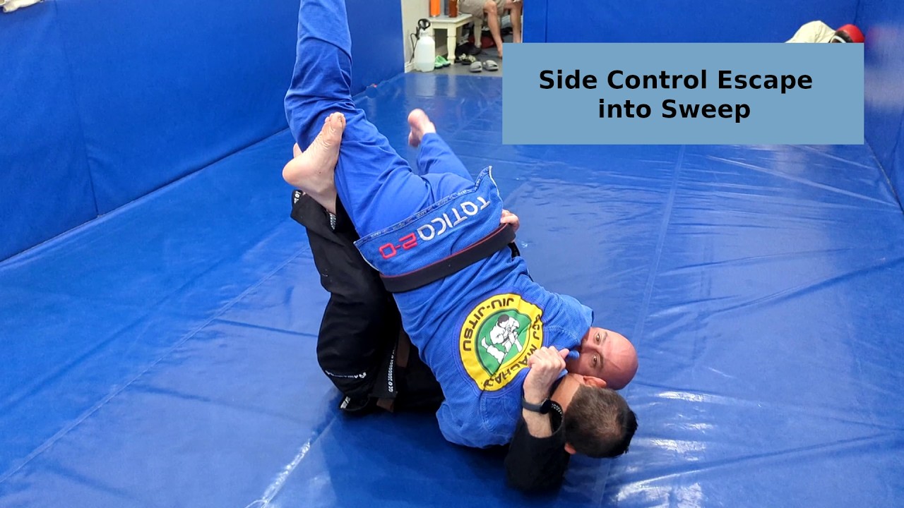 Side Control Escape into a Sweep