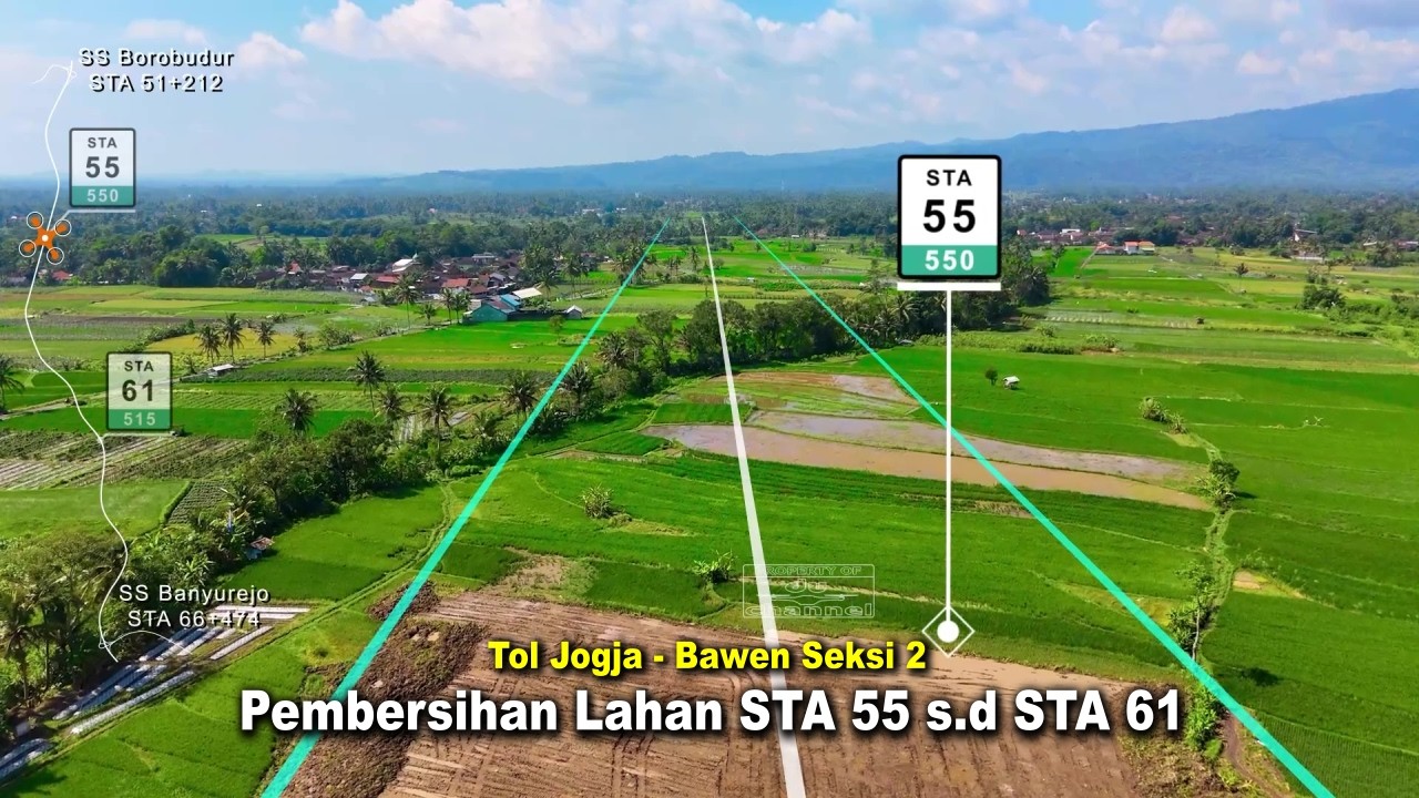 Pembersihan Lahan STA 55+550 s.d STA 61+515🔶Tol Jogja - Bawen Seksi 2