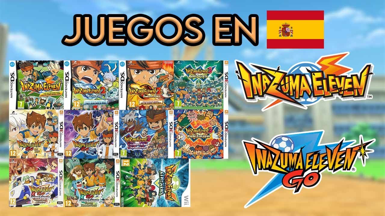 INAZUMA ELEVEN, TODOS LOS JUEGOS QUE HAN SALIDO EN ESPAÑOL!!