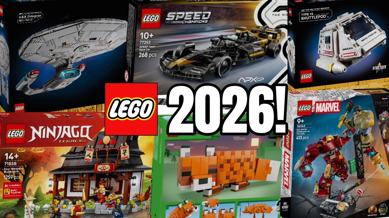 Los geht es: LEGO Set Bilder für 2026! | Star Trek, Avengers, Minecraft & mehr!