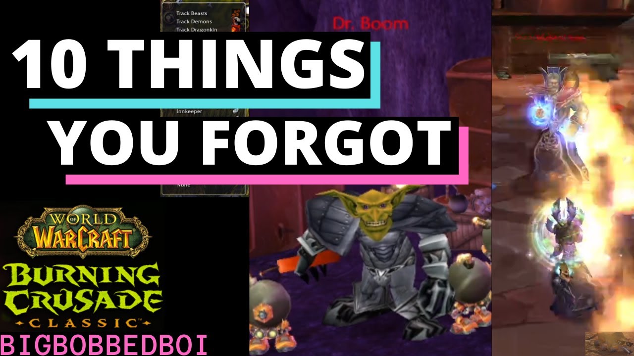 10 мелочей, которые вы забыли в The Burning Crusade | WoW TBC Classic