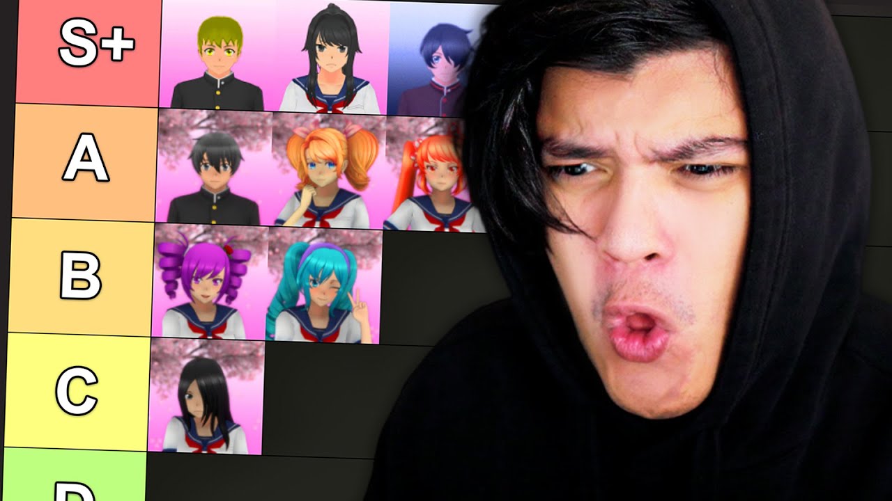 RANKEANDO los MEJORES PERSONAJES de YANDERE SIMULATOR!!!