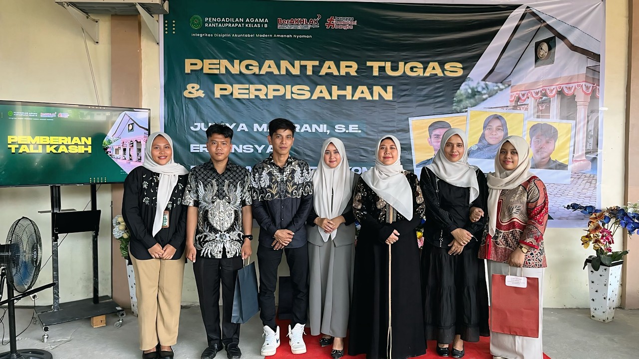 Pengantar Tugas dan Perpisahan Juliya Masrani, Erwinsyah dan Barik Alwi Nasution | PA Rantauprapat