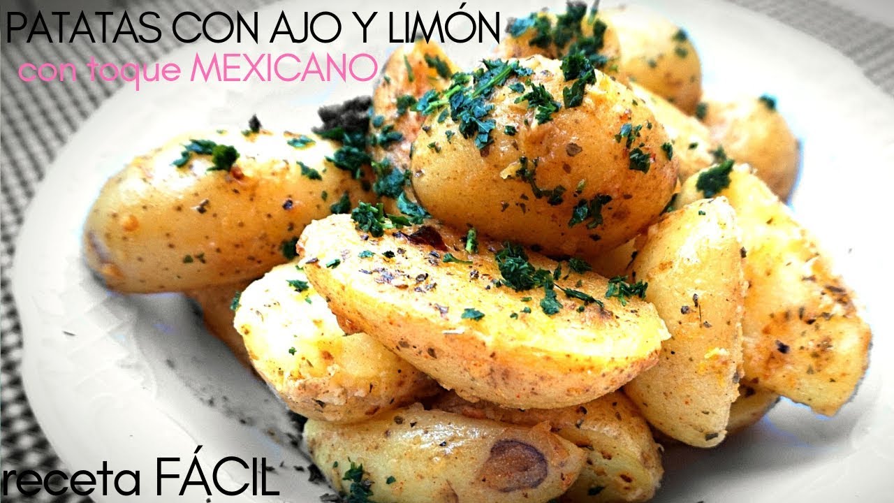 PATATAS 🥔 al ajo y limón 🌶️ con toque MEXICANO