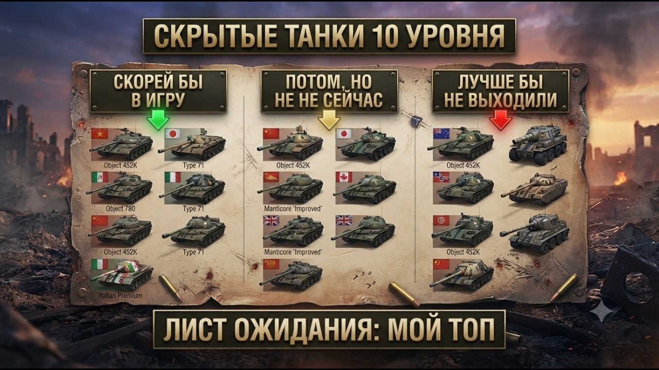 ЭТИХ ТАНКОВ НЕТ В ИГРЕ! СЕКРЕТНЫЕ МАШИНЫ 10 УРОВНЯ, КОТОРЫЕ НАЙДЕНЫ В ФАЙЛАХ