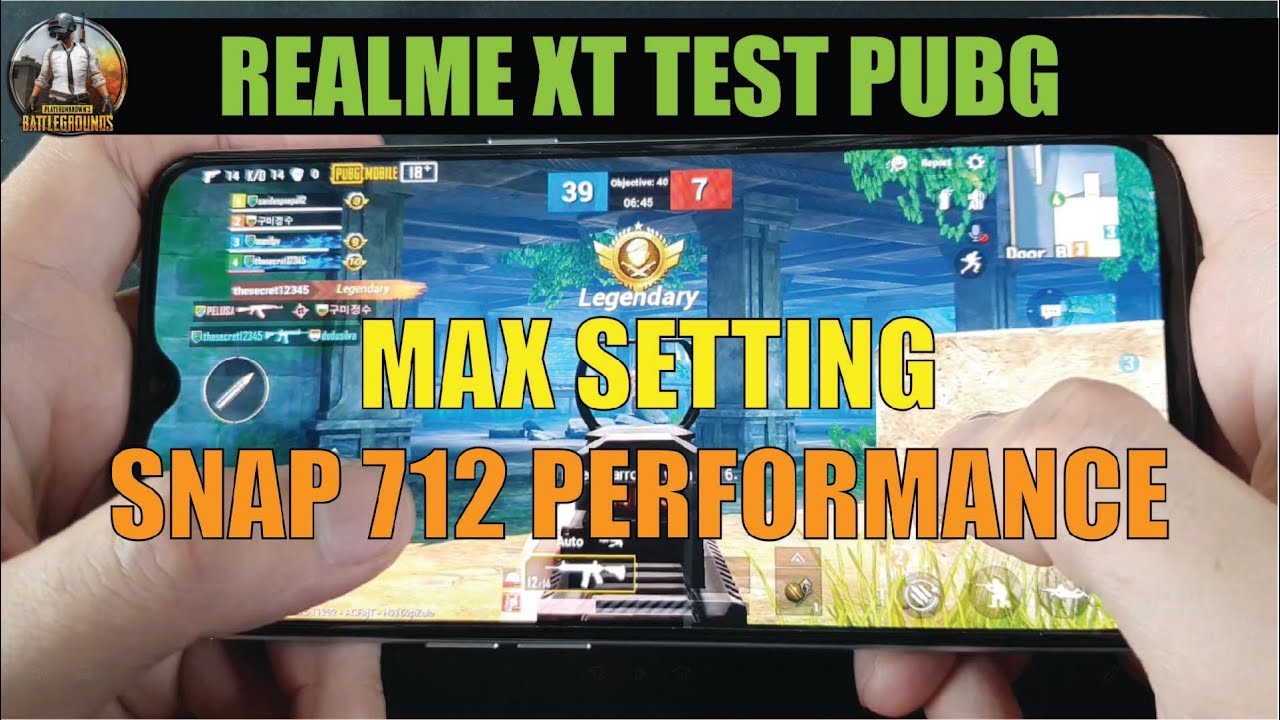 Reame XT Test Game PUBG Mobile | Snapdragon 712