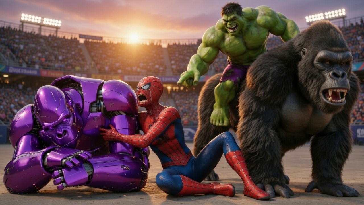 Spider-Man Saves King Kong & Wins The Legendary Jungle Racing Championship! 🦍🏆 Epic Comeback!