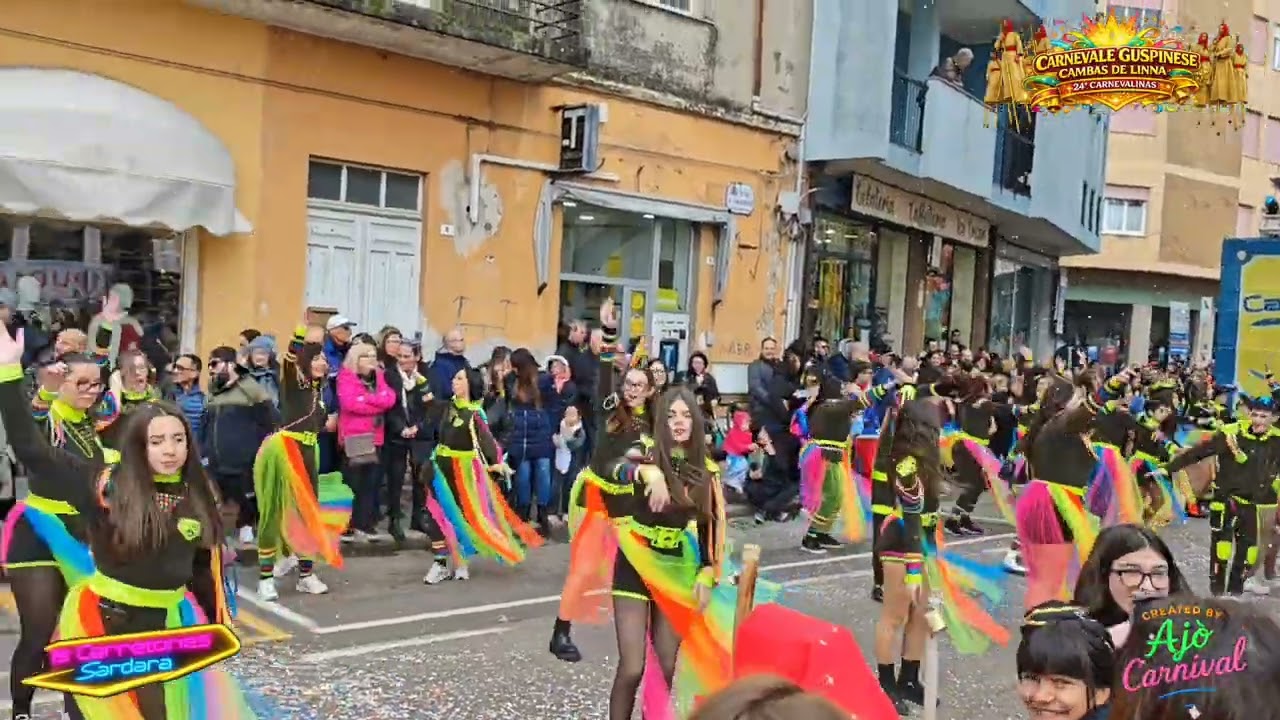 IS Carretones di Sardara al Carnevale Guspinese Cambas De Linna (Carnevalinas)