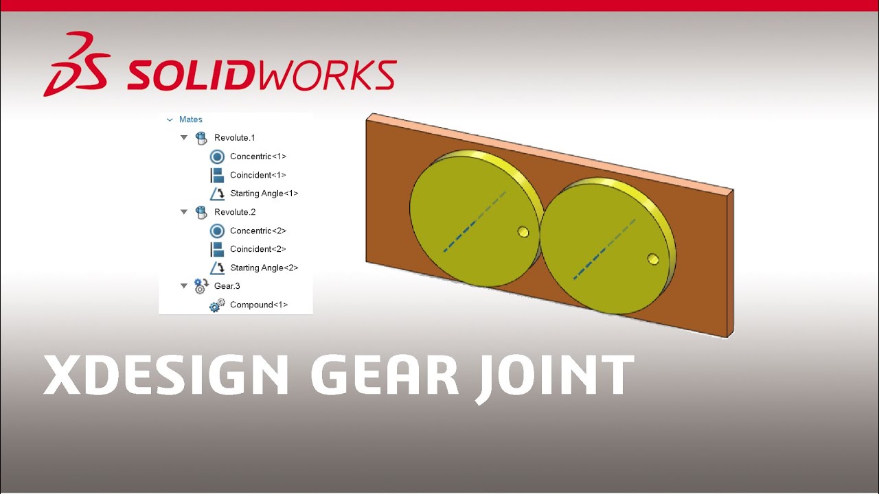 Creating a Gear Joint in xDesign