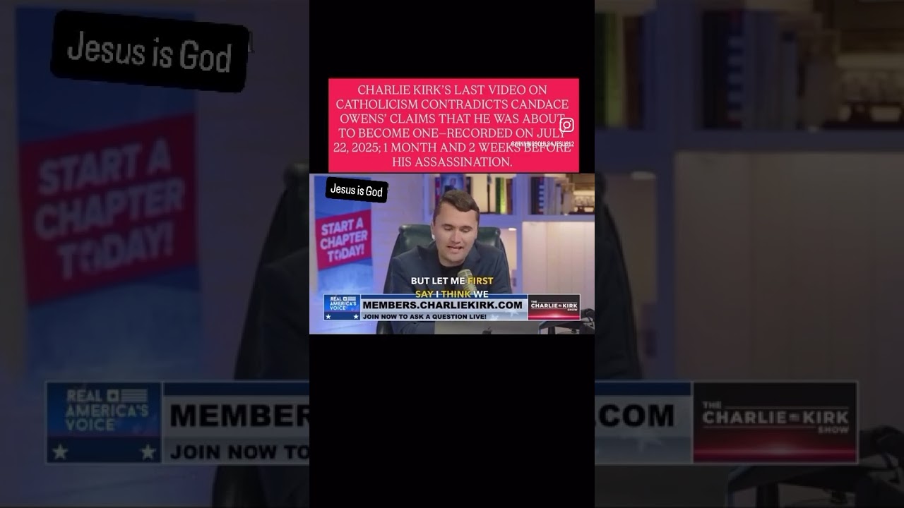 Charlie Kirk was a "Bible Believing Christian". He didn't become a Roman Catholic. 