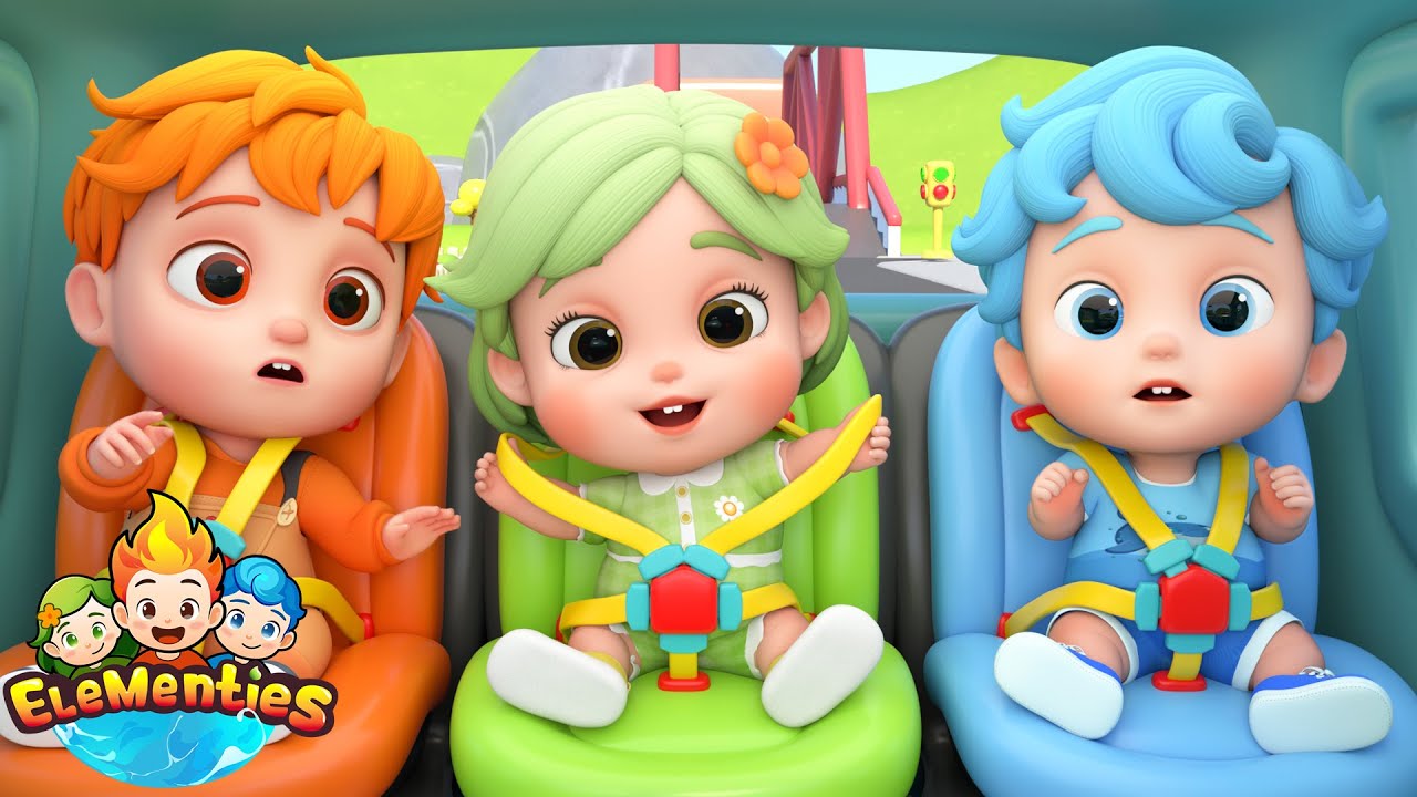 Let’s Buckle Up | Car Safety for Kids | Seat Belt Song | Elementies - Nursery Rhymes