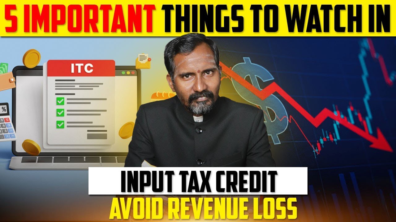 5 Important Things to Watch in Input Tax Credit – Avoid Revenue Loss⚠️...!!! #gstupdate #indirecttax