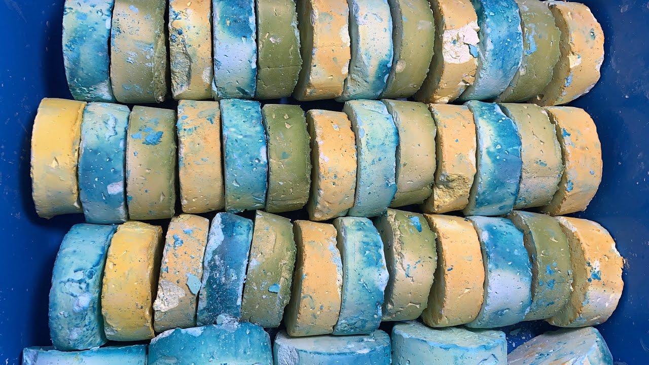 50 + Mini Mass Crush Discs 💛💚💙~ ASMR ~ Super Satisfying ~ Sleep Aid