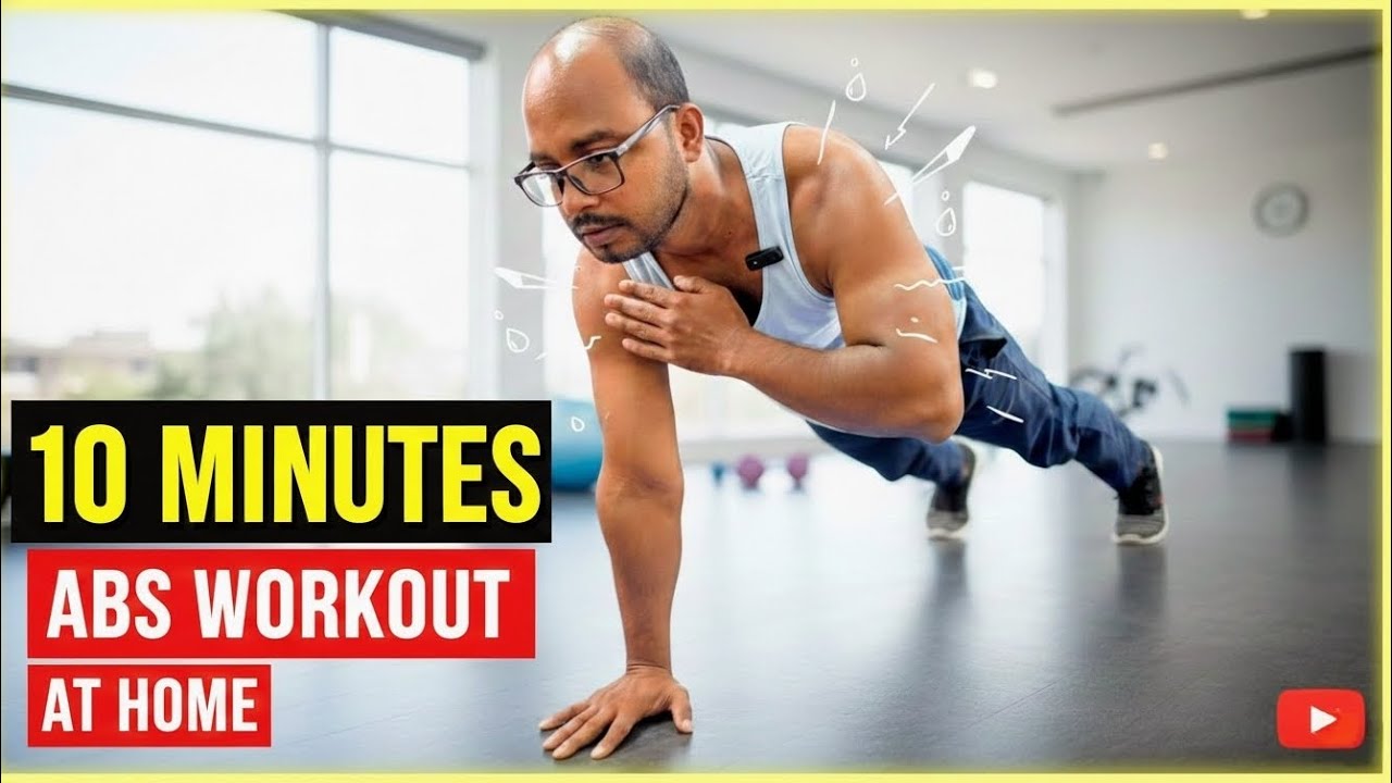 10 Minutes Abs Workout At Home 🏠| 10 Minute Daily Abs Workout🚀 | Home workout 🏠