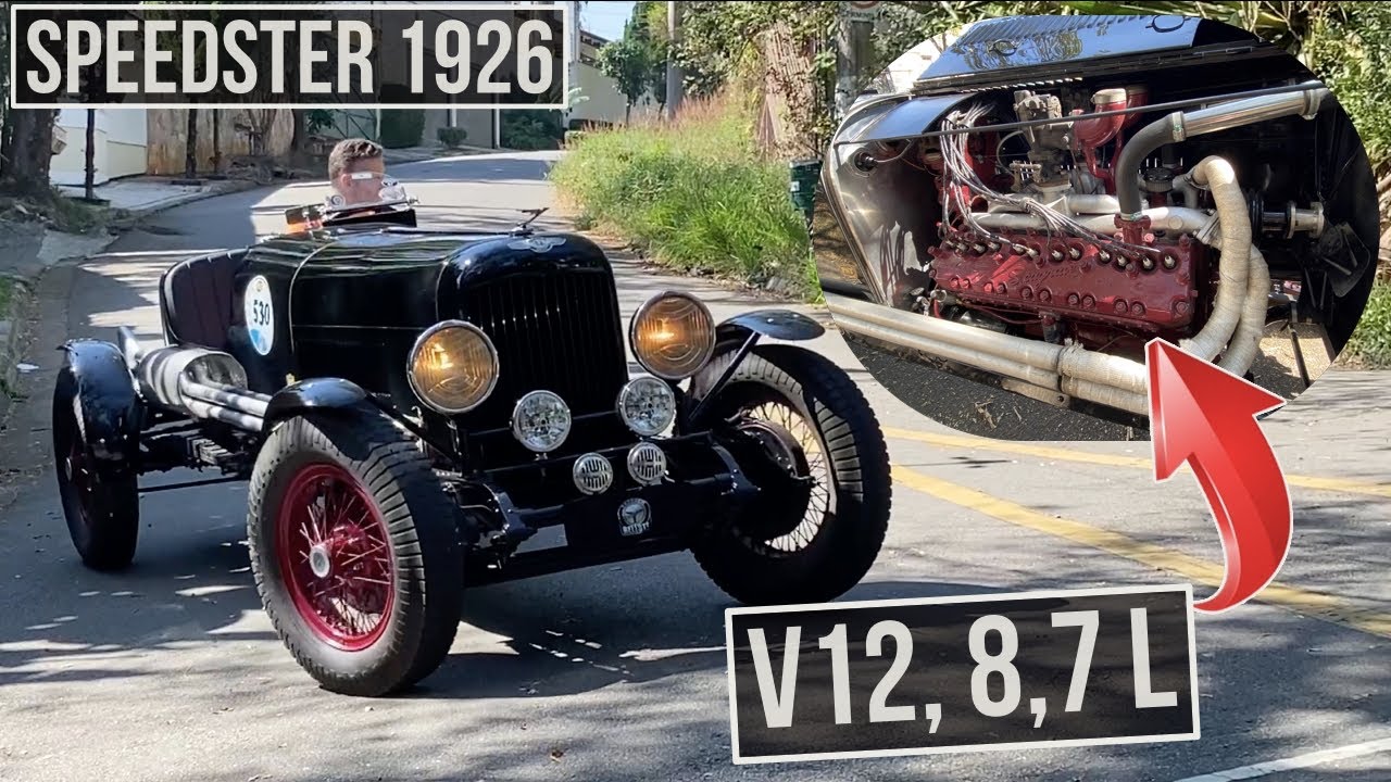 BUICK 1926: projeto traz estilo Speedster e motor V12 com 8,7 litros e 80 kgfm!