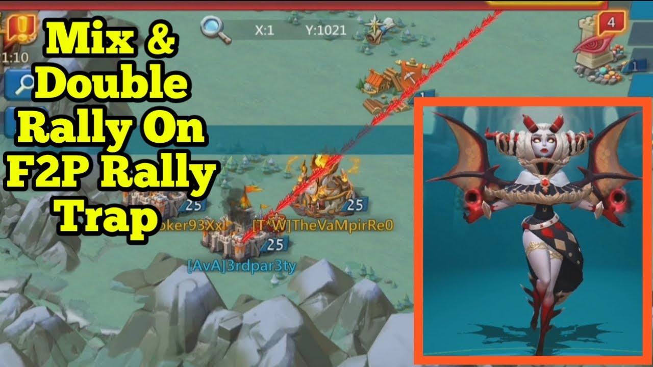 Lords Mobile F2P Rally Trap Eat Mix & Double Rally Lords Mobile Gameplay