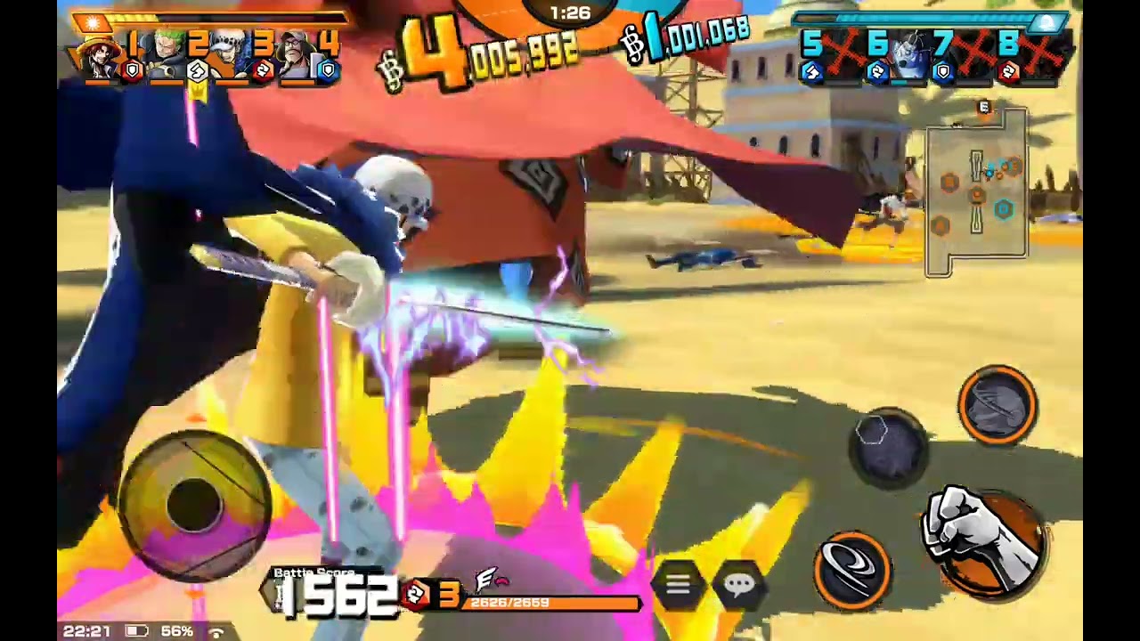 Treasure with Law one piece bounty rush