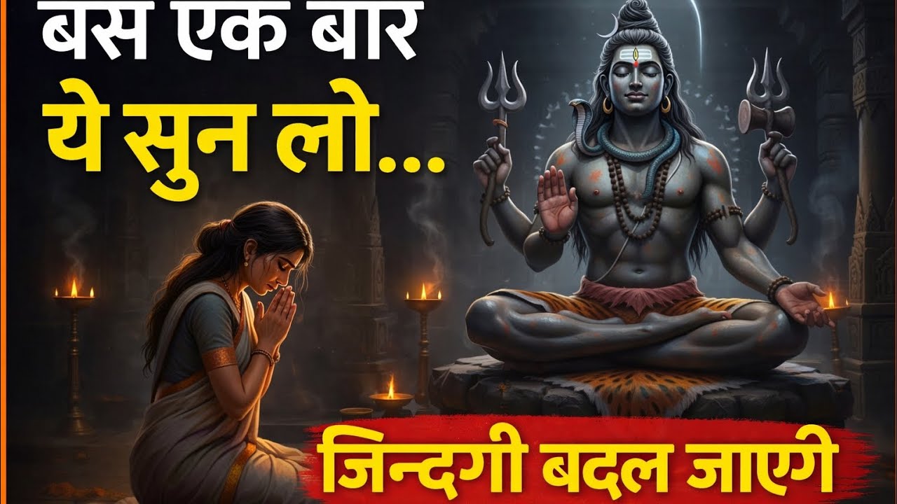 🕉️ जब जिंदगी से हार जाओ | Mahadev Emotional Motivation 2026 
