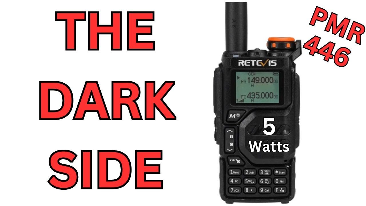 Retevis RA79 (Quansheng UV-K5). 5W PMR 446 DARK SIDE Radio