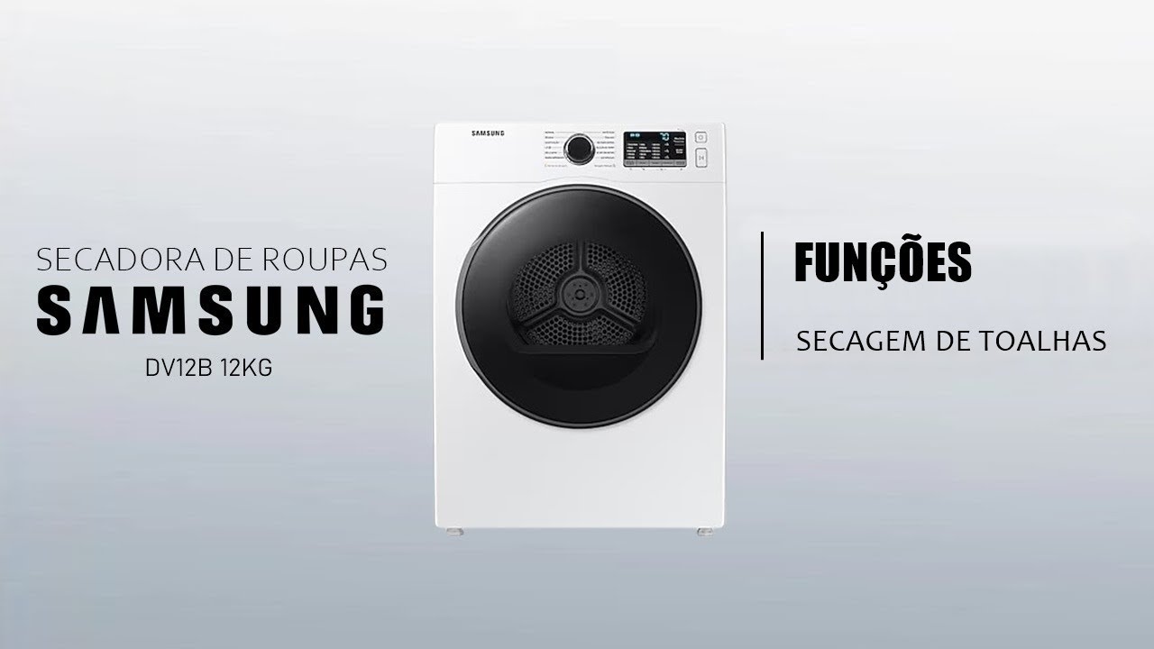 Secadora de Roupas SAMSUNG 12Kg FUN&Ccedil;&Otilde;ES
