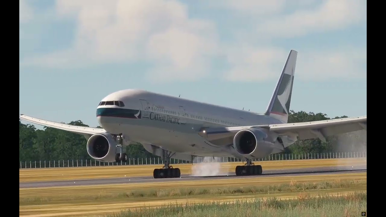 MSFS 2020 Boeing 777-200ER Landing at Mandalay (VYMD)