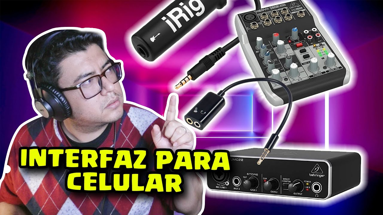 Interfaz de AUDIO para CELULAR | Como grabar audio en celular desde interfaz
