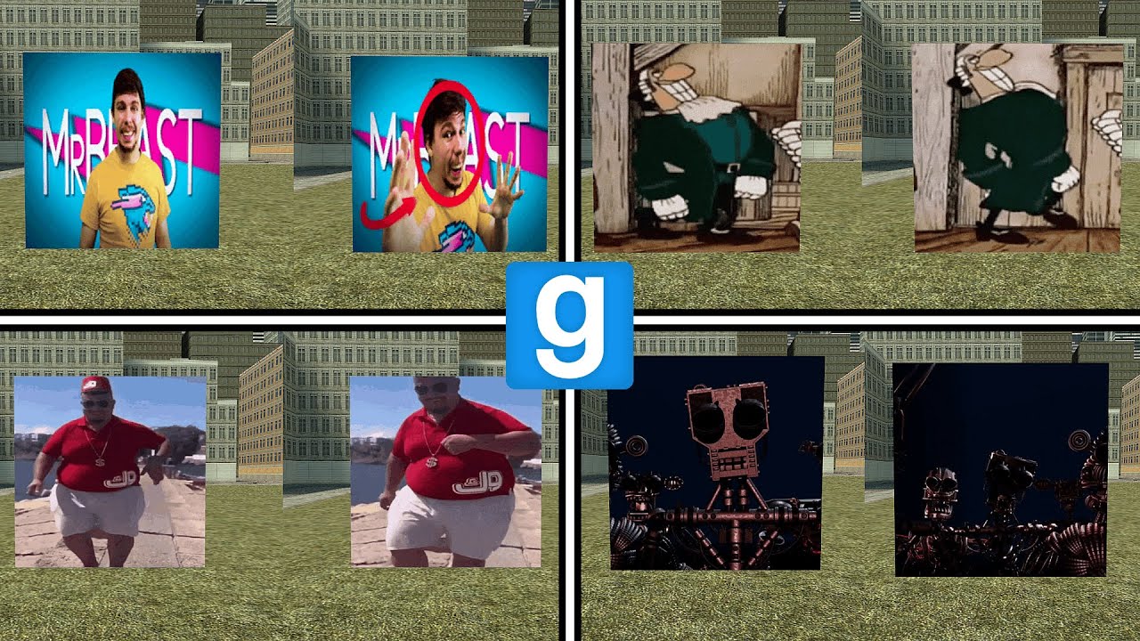 GMOD: МЕМНЫЕ НЕКСТБОТЫ-ГИФ ПАК // Набор анимированных Некстботов █ Garry's Mod █