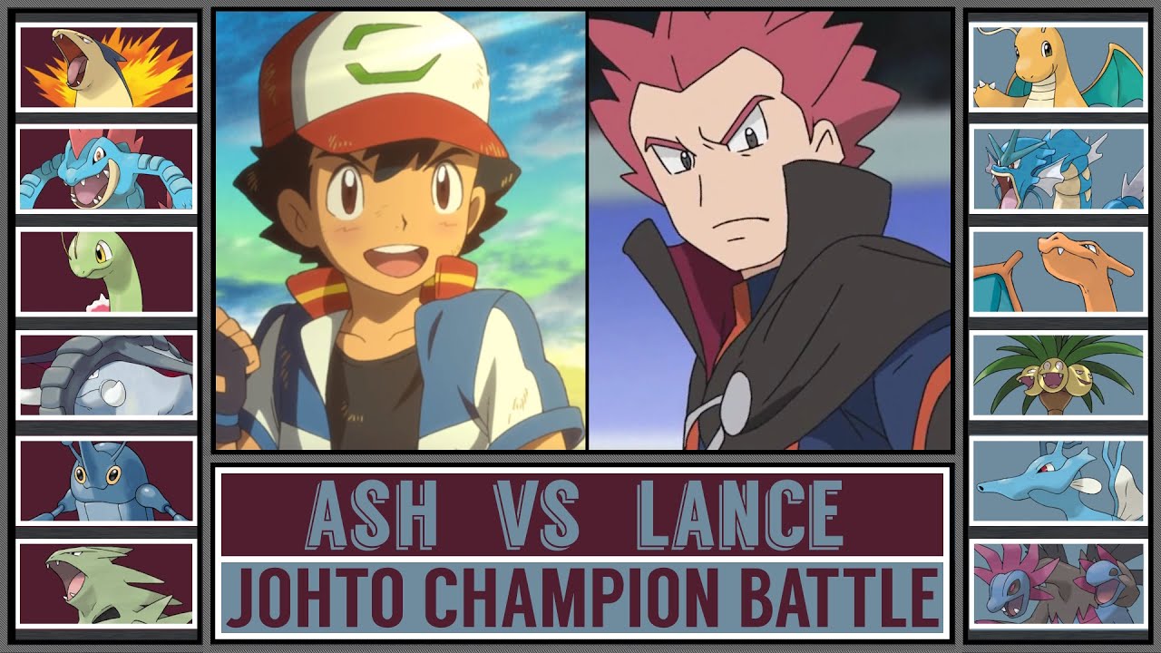 JOHTO CHAMP ASH vs JOHTO CHAMP LANCE