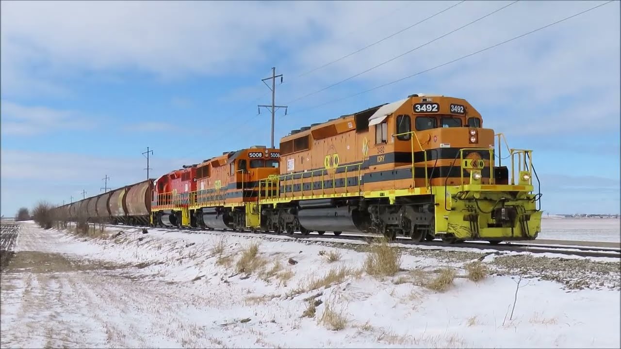 TP&W M-Train at Cruger/El Paso, IL - Jan. 31, 2026