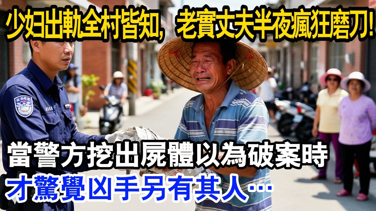 少妇偷吃全村皆知，老實丈夫半夜在後院瘋狂磨刀！當警方挖出屍體以為破案時，才驚覺凶手另有其人……