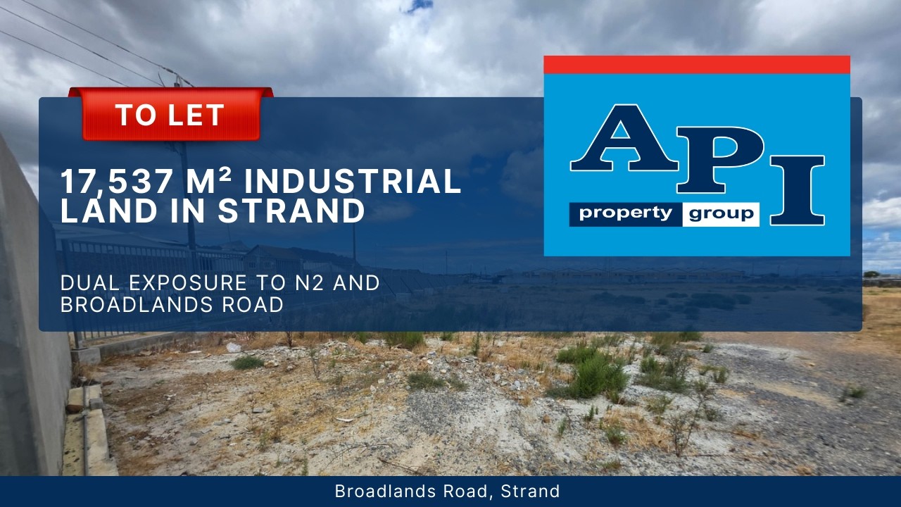 21 000m² GI1 Industrial Land To Let in Broadlands with N2 Highway Exposure