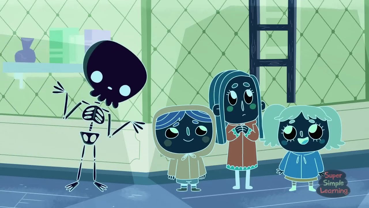 Super Simple Songs Go Away Scary Skeleton Intro Logo Sponsored By Preview 2 Effects