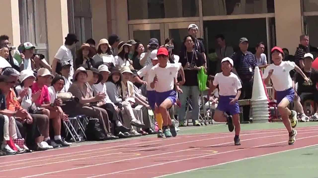 100メートル走：武蔵小5運動会
