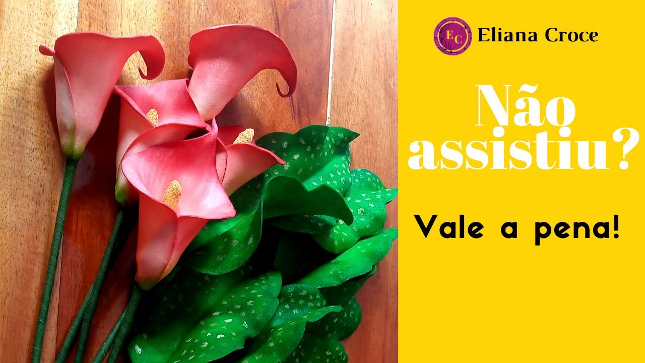 Como fazer flor de eva Copo de Leite simples