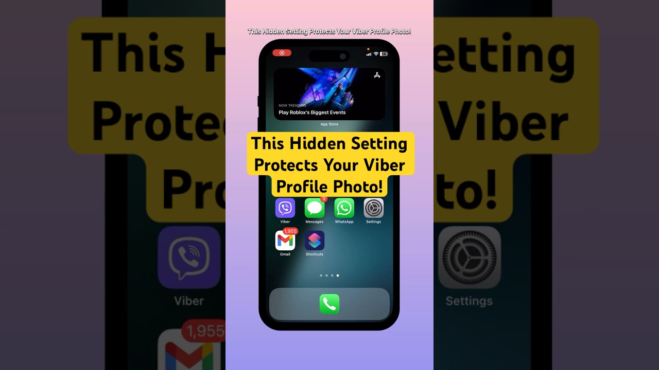 This Hidden Setting Protects Your Viber Profile Photo! #shorts #iphone #viber