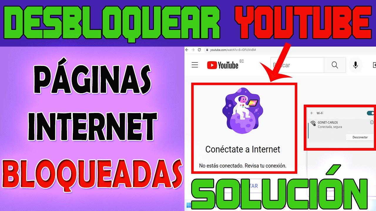 Como Desbloquear Facebook y Youtube en la PC |Tengo Internet pero NO Cargan Algunas P&aacute;ginas Web