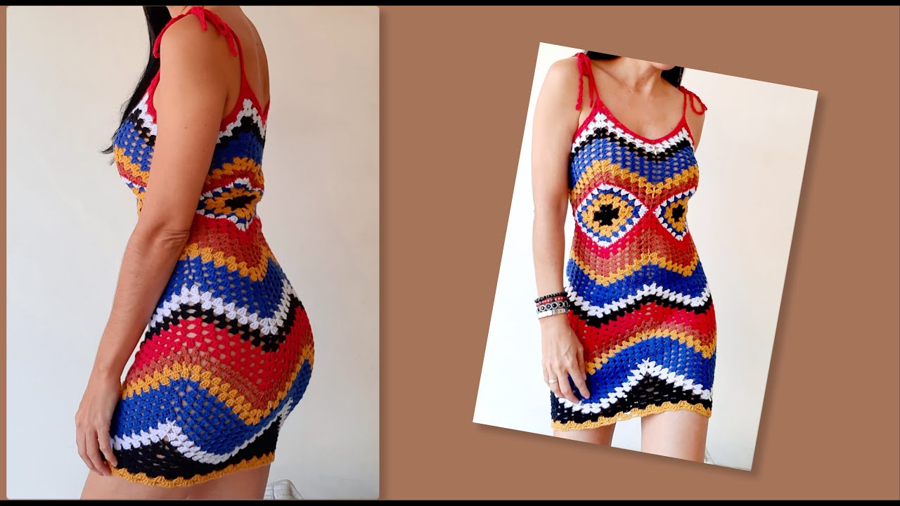VESTIDO DE CROCHÊ CHEVRON
