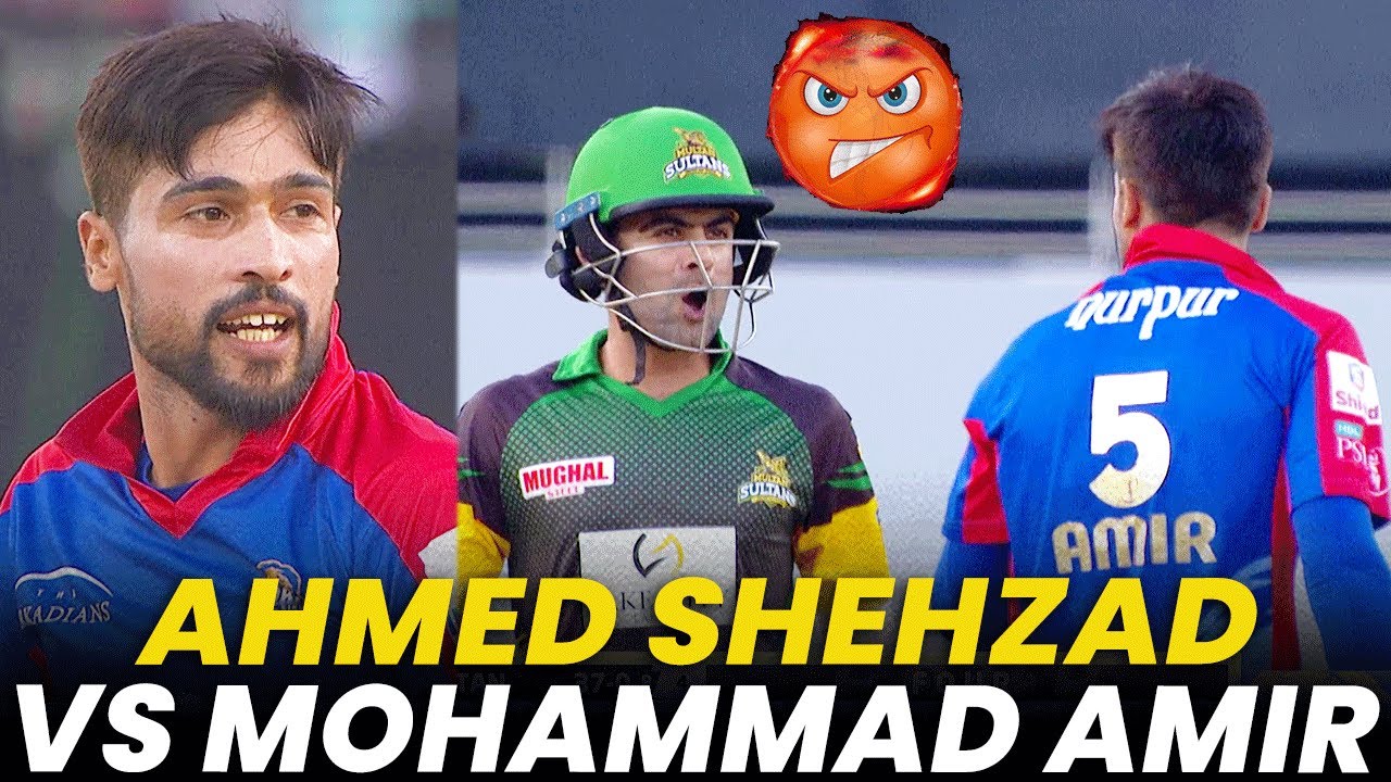 Full Fight Scene Between Ahmed Shehzad And Mohammad Amir | HBL PSL | MB2A