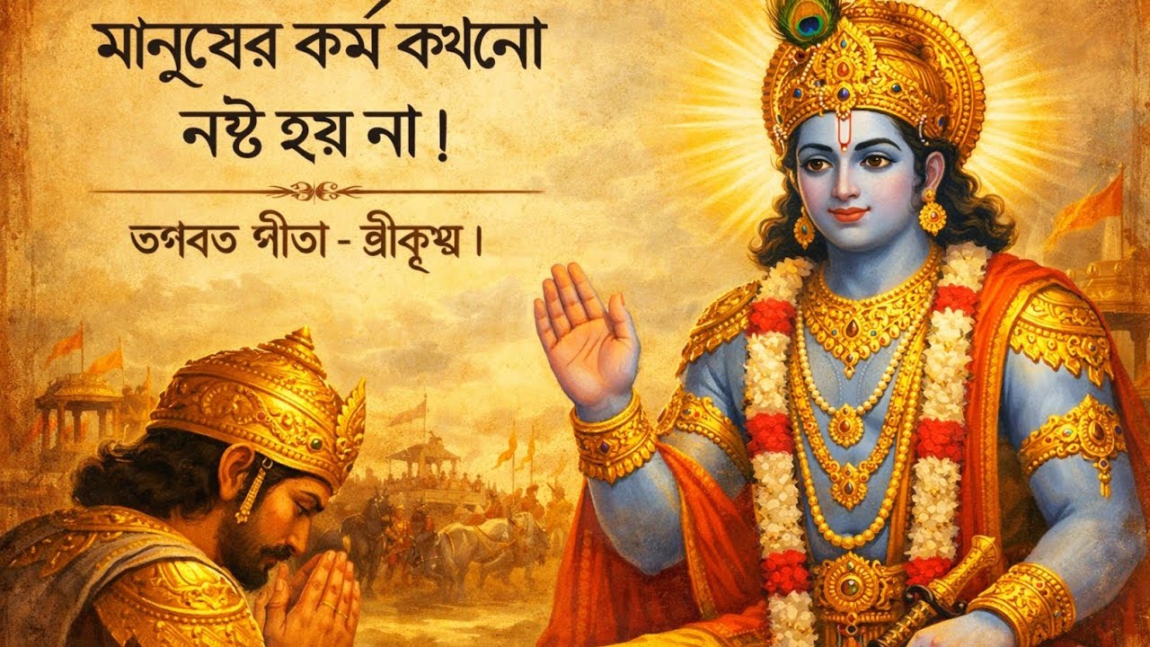 মানুষের কর্ম কখনো নষ্ট হয় না | Bhagavad Gita Life Truth | Shri Krishna Teaching