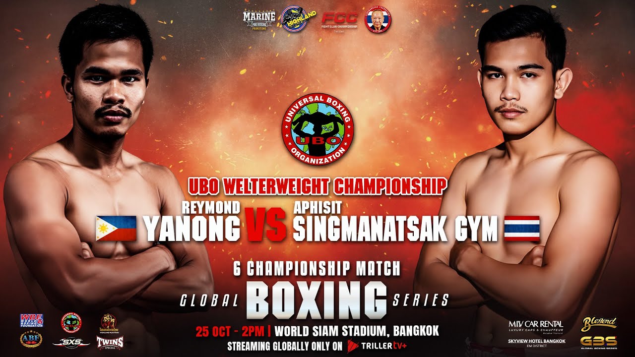 Raymond Yanong 🇵🇭 vs Aphisit Kongsang 🇹🇭 | UBO Welterweight Championship | Full Fight | Oct 25, 2025