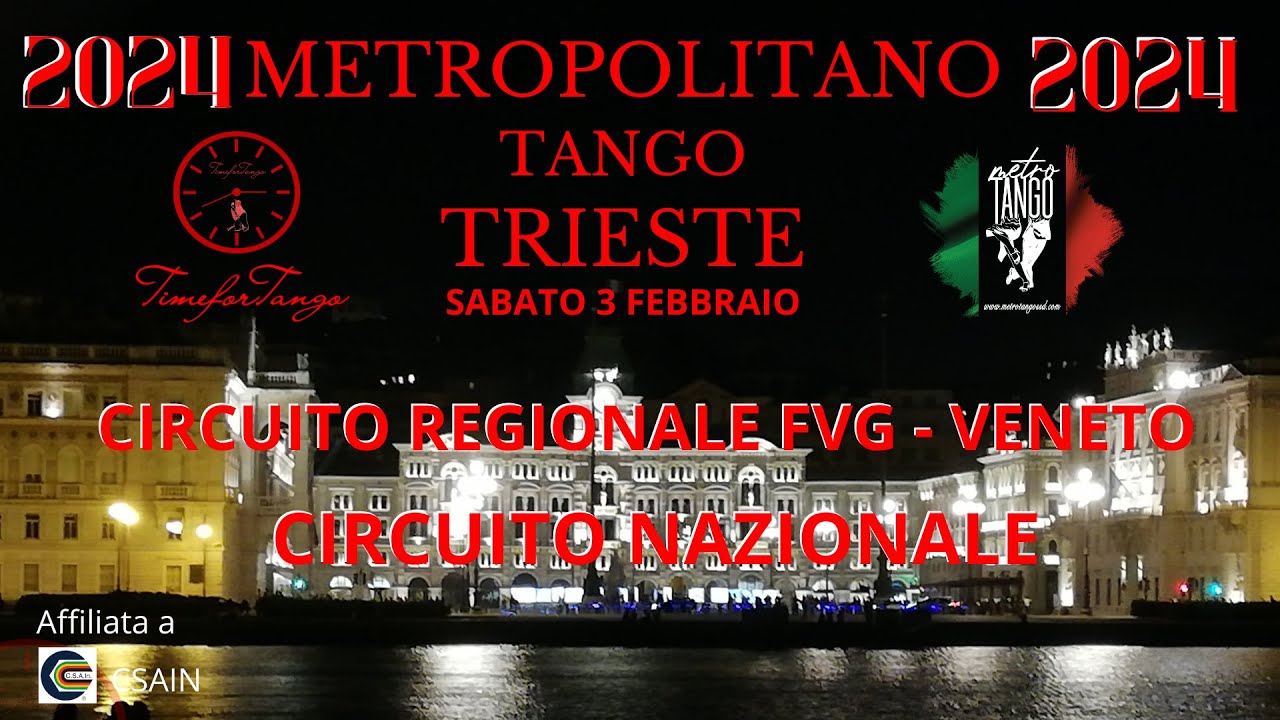 Metropolitano Tango 2024 Trieste Finale Milonga Ranking Nazionale