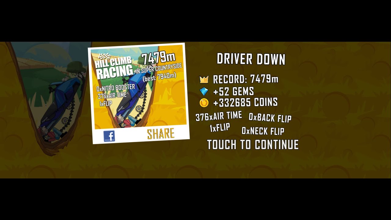 Hill Climb Racing Snow Mobile + Super Countryside 7479 WR