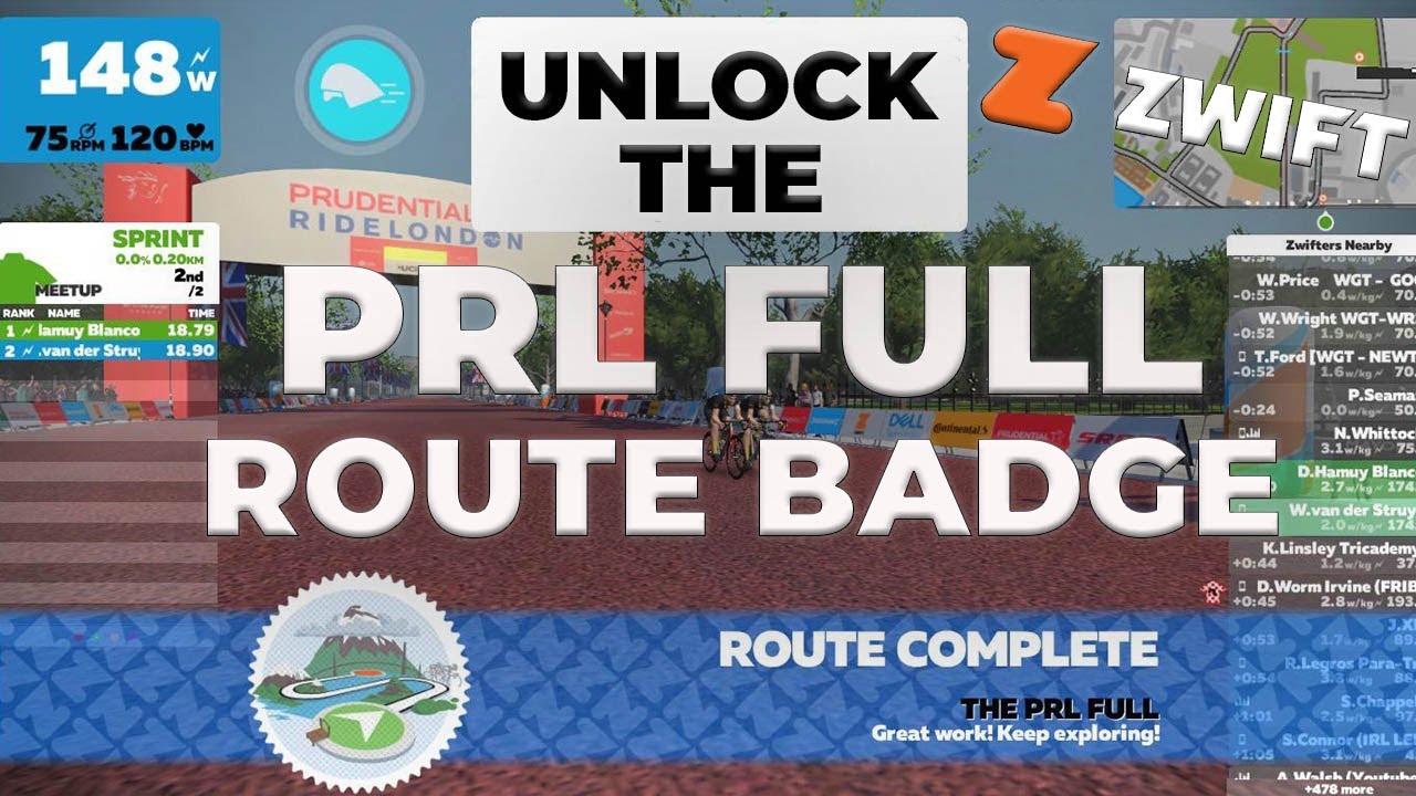 PRL Full Route Badge THE EASY WAY - ZWIFT