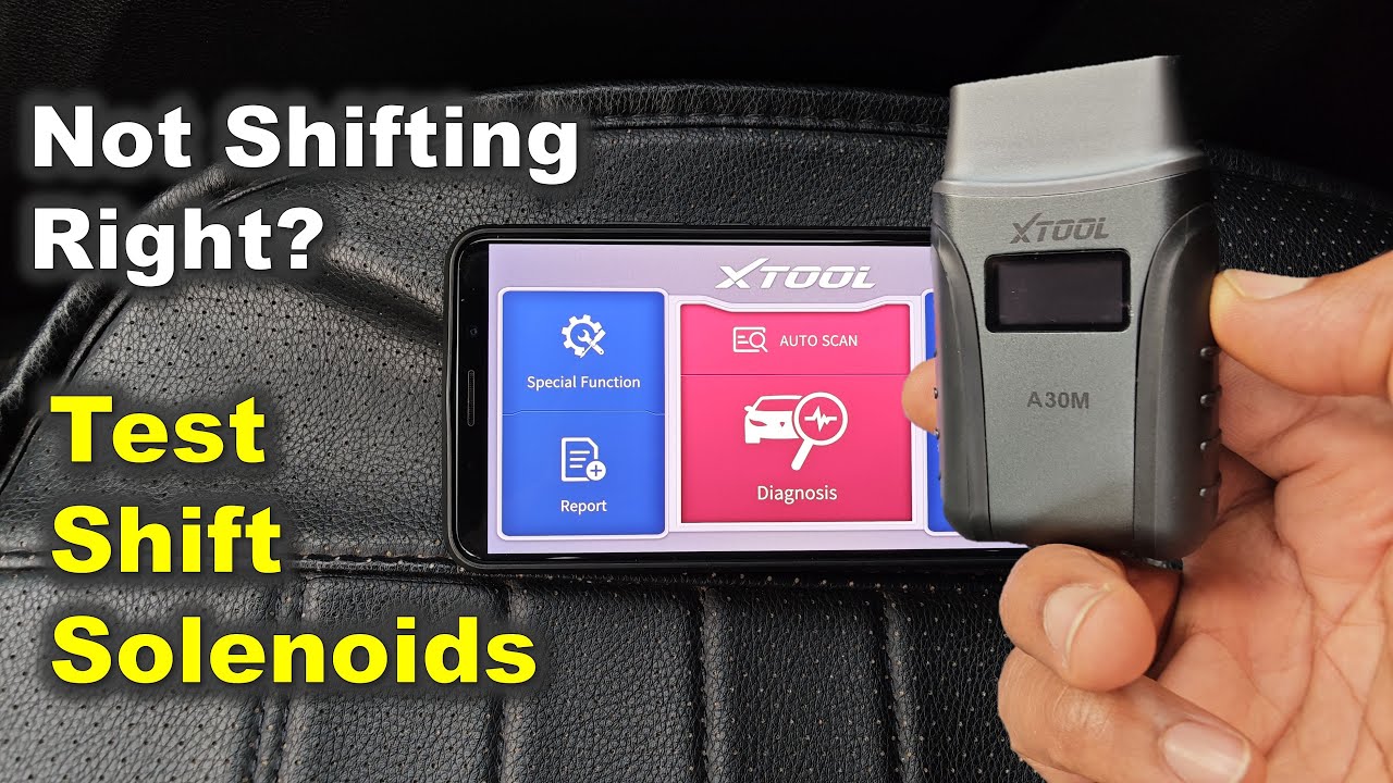 Testing shift solenoids with XTOOL A30M / Find Shift Solenoid Issues